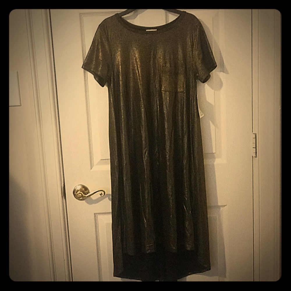Lularoe Elegant Carly black&gold XS